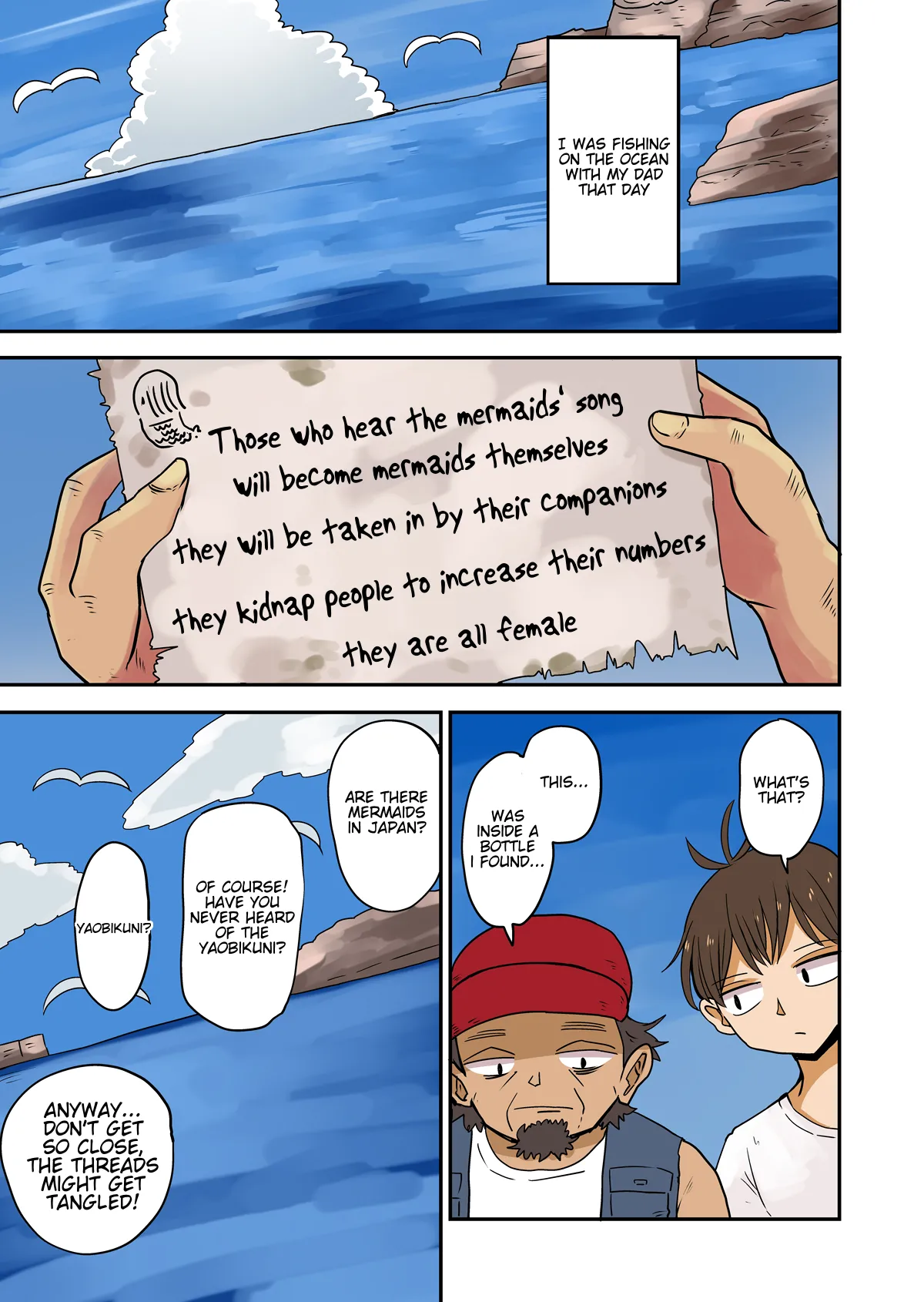 Father and son turned into mermaids page 1 full