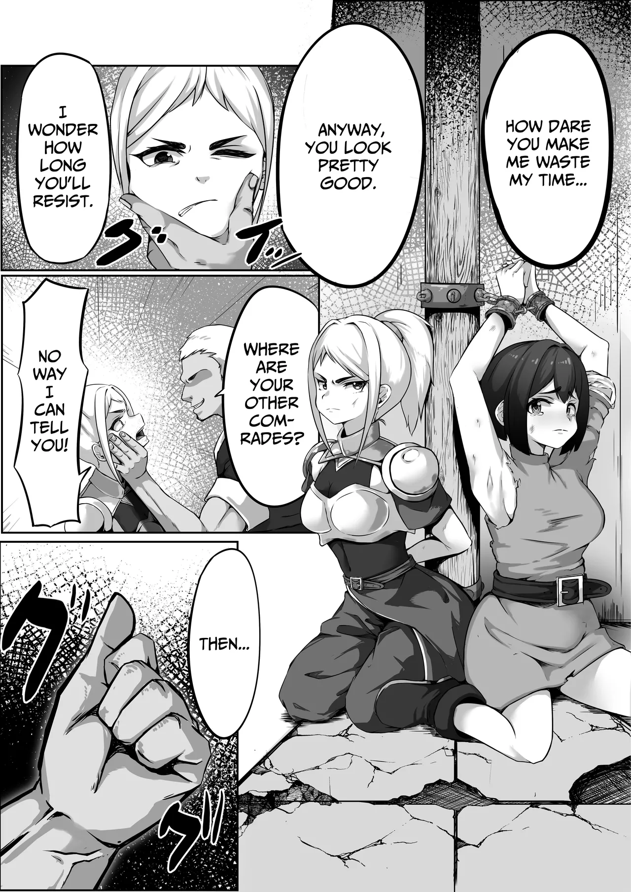 Caught By The Enemy ~Gut-punches, Choking, and Irrumatio~ page 8 full