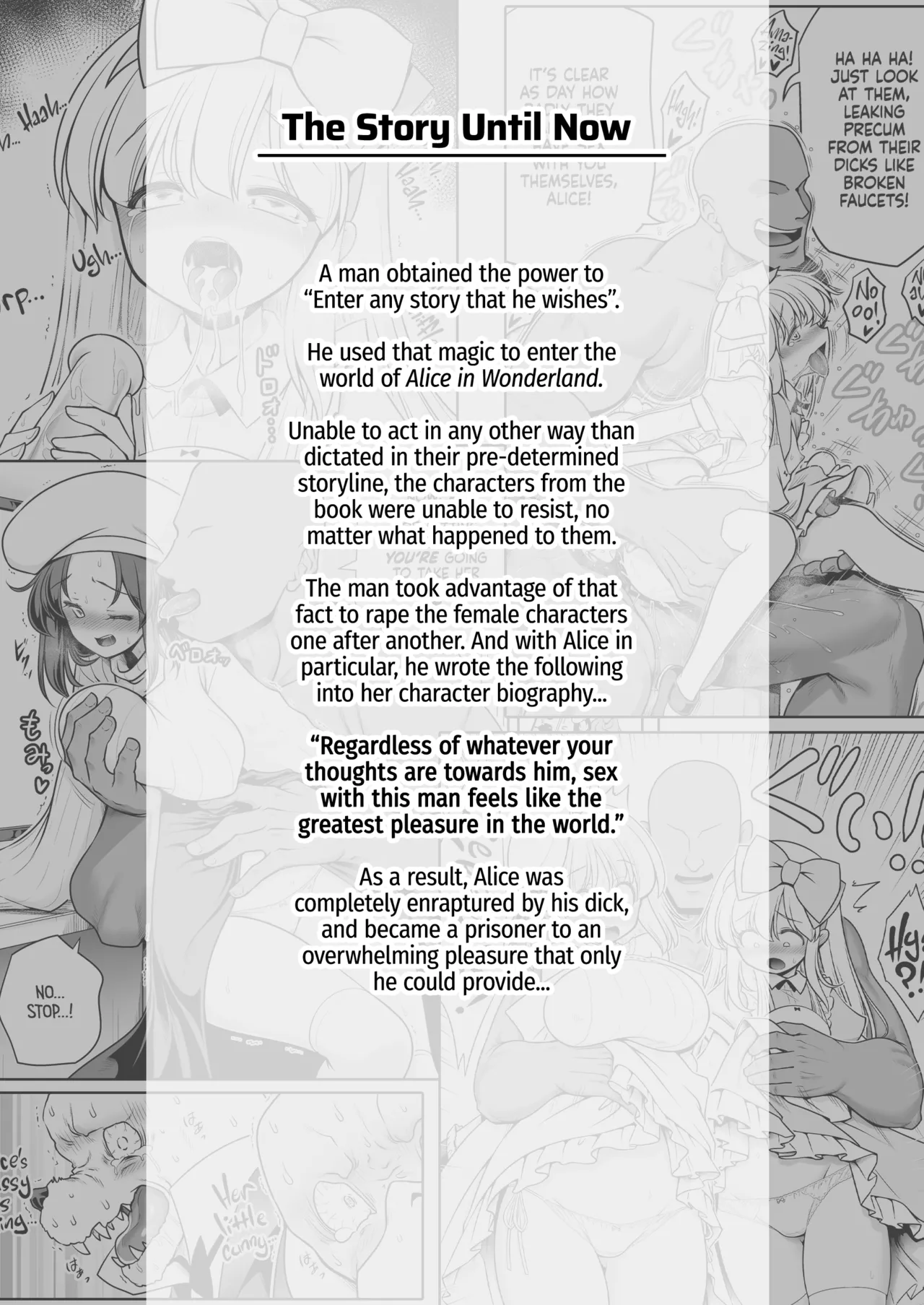 Monogatari Dori ni Shika Ugokenai Ehon no Naka no Alice-tachi wa Kagami no Kuni demo Ecchi na Koto Yaritai Houdai | Having My Way With Alice And Friends In The World Beyond The Mirror Too! page 4 full