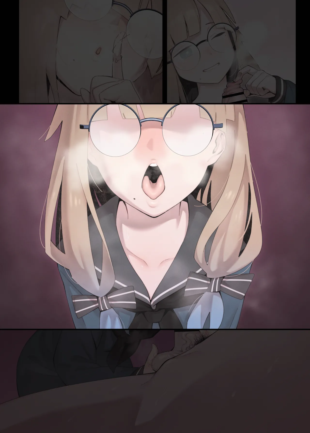 ネモ・プロフェッサーによるマスターの包茎チ○ポの分析とチンカスの調査記録 page 8 full