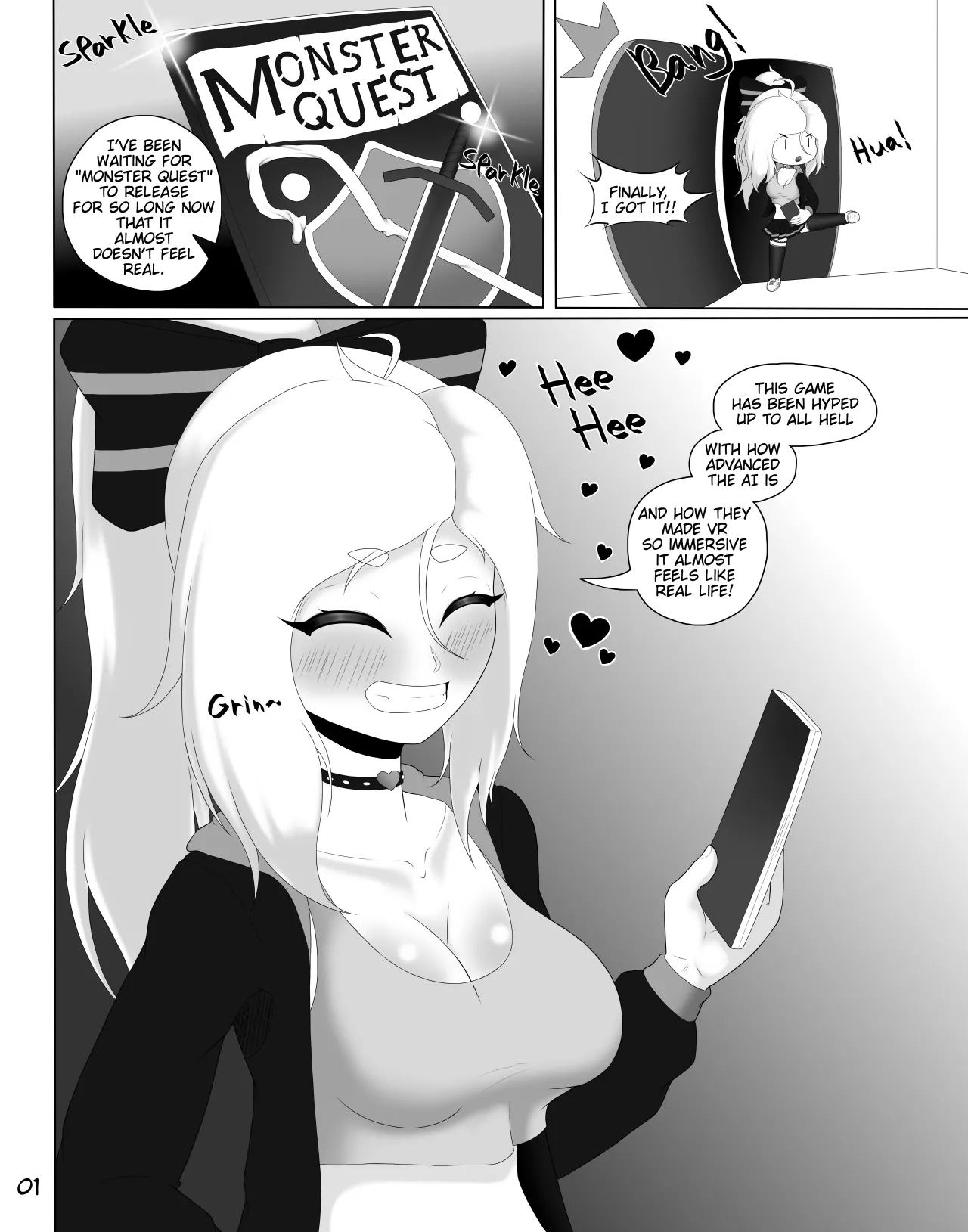 Fumiko's Lewd Encounters in an Erotic RPG VR Game!!! page 3 full