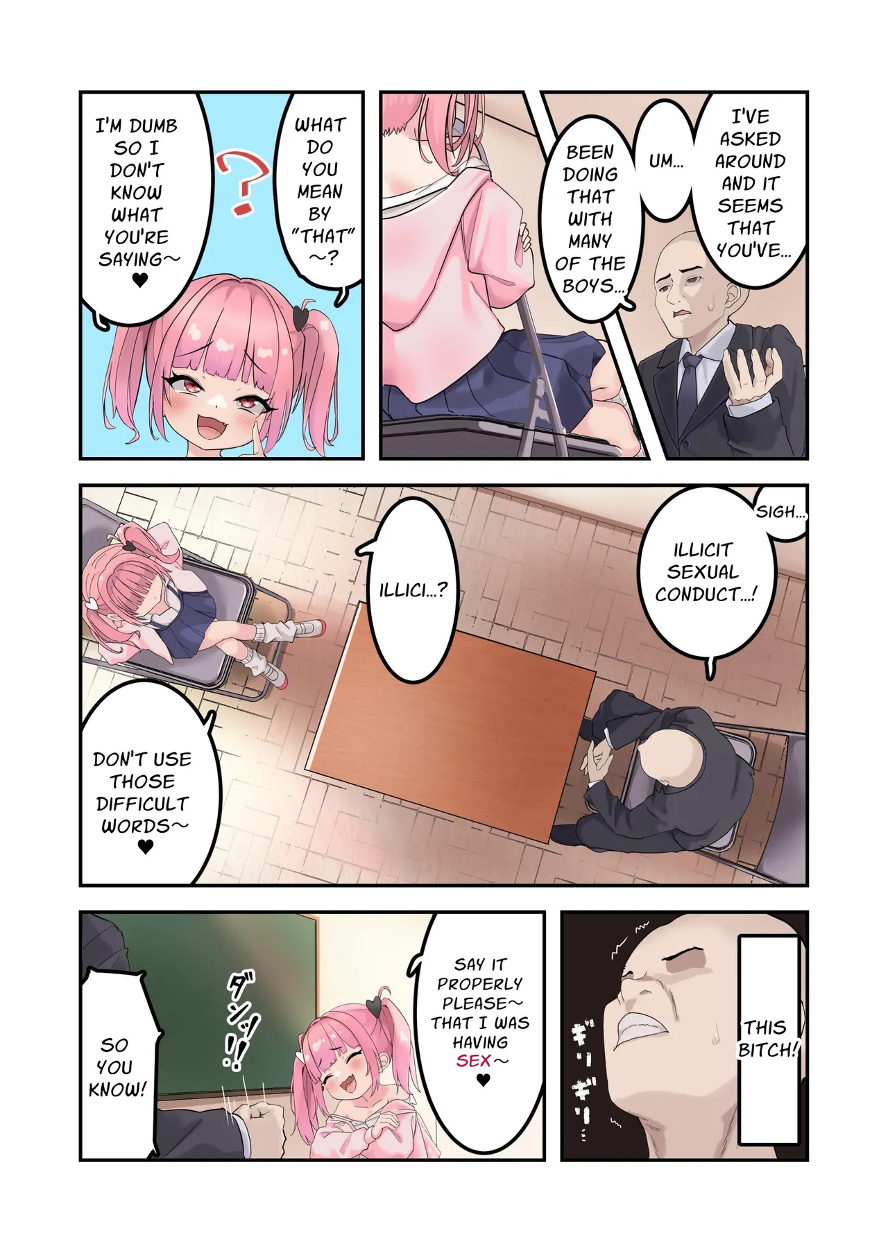 Kodopan Mesugaki wa Do-M Kyoushi o Wakarasetai | Masochist Lesson page 3 full