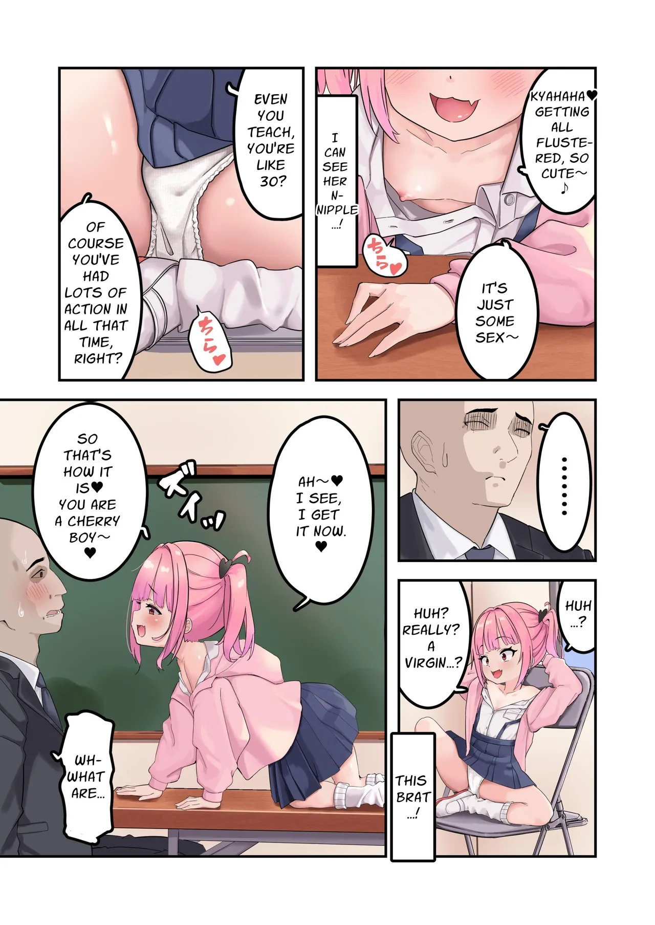 Kodopan Mesugaki wa Do-M Kyoushi o Wakarasetai | Masochist Lesson page 4 full