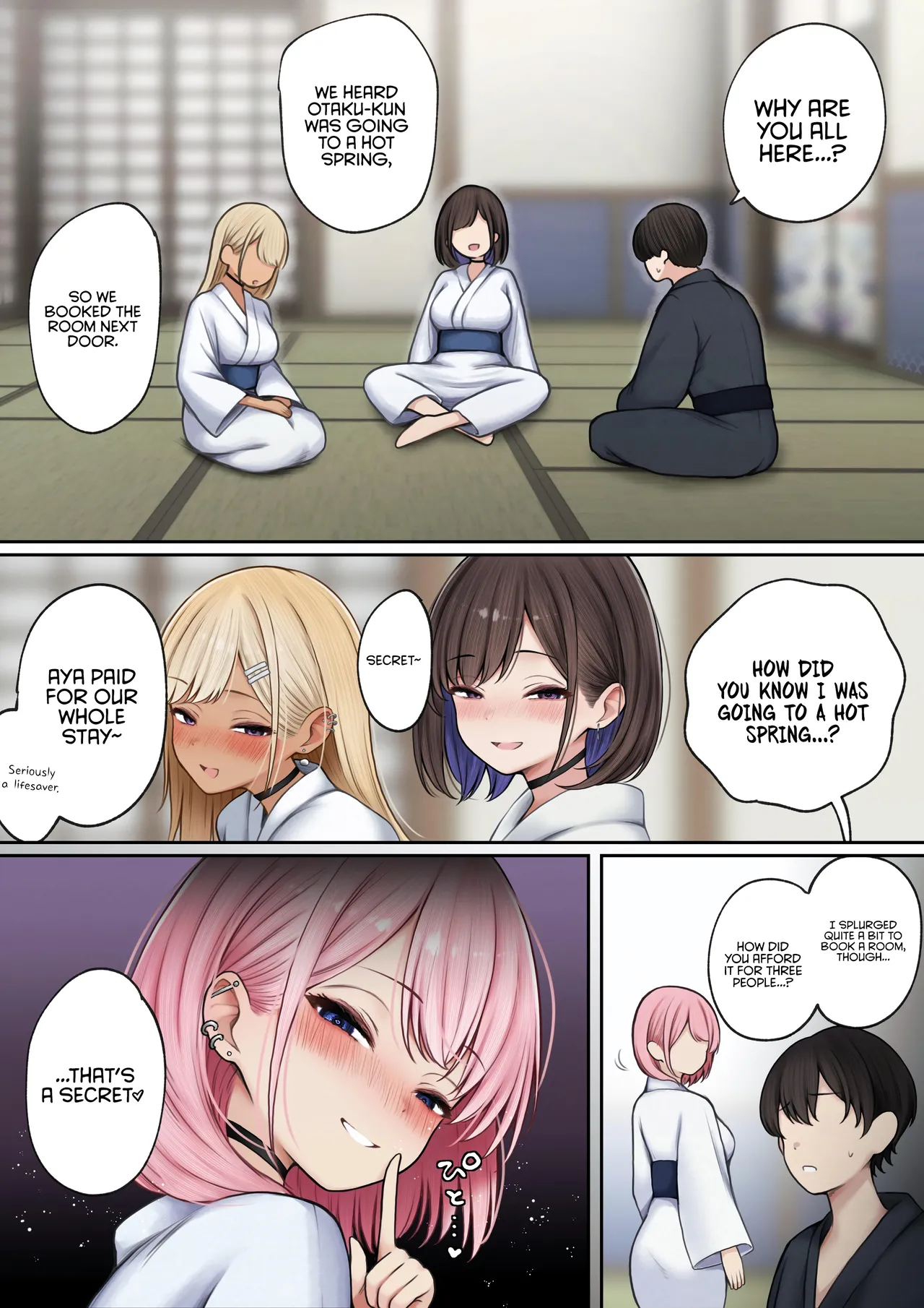 Boku no Heya ga Osananajimi Gyaru no Yari Heya ni Natta Hanashi Onsen Ryokan Hen | The story of how my bedroom became my gyaru childhood friend’s fuck-room: onsen ryokan book page 10 full