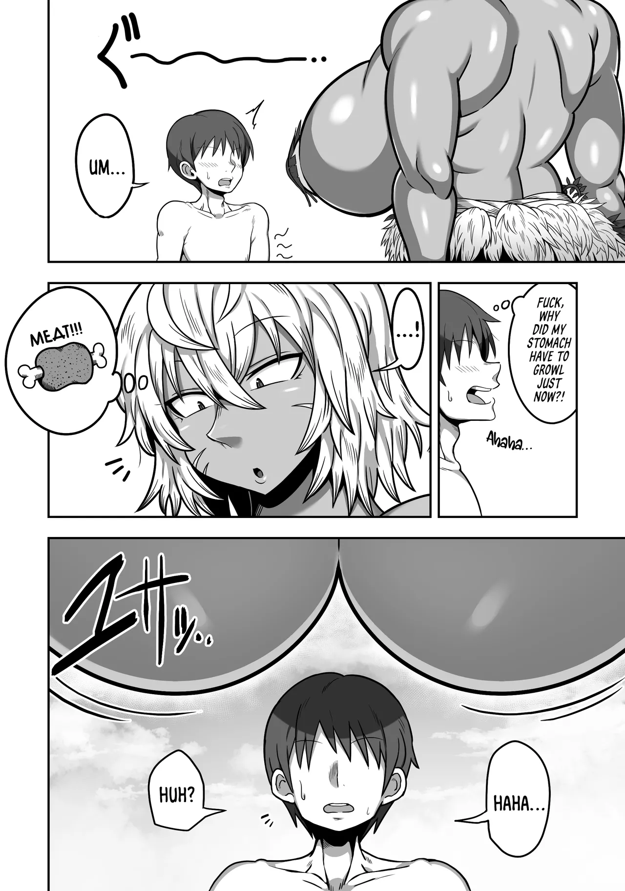 Mujintou de Dekashiri Muchimuchi Amazon-san to Asedaku SEX | Steamy, Sweaty Sex with A Plump Ass Amazoness on A Deserted Island page 7 full