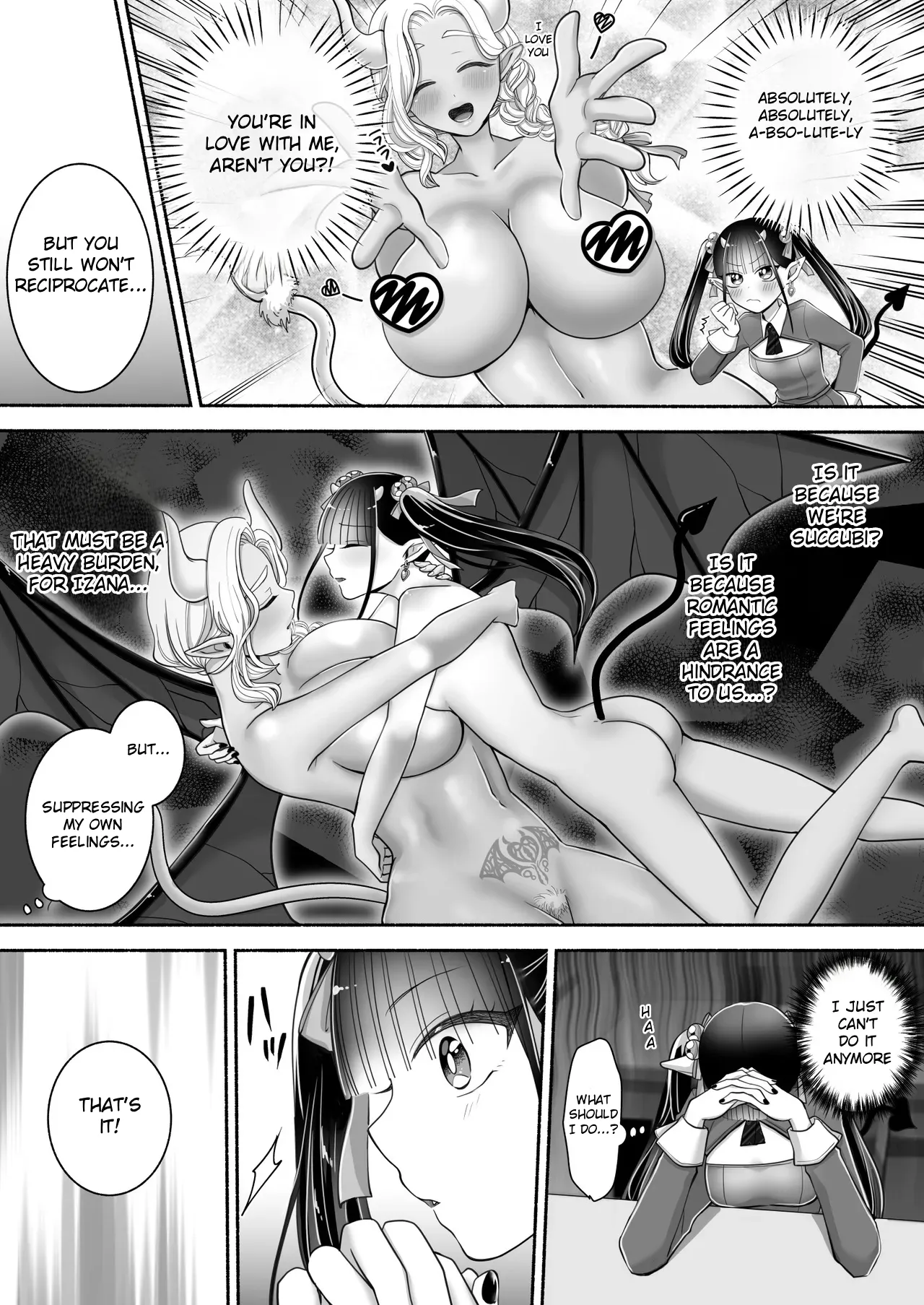Yuri de Succubus! 3 ~Hey, I want to be more than just childhood friends~ page 10 full