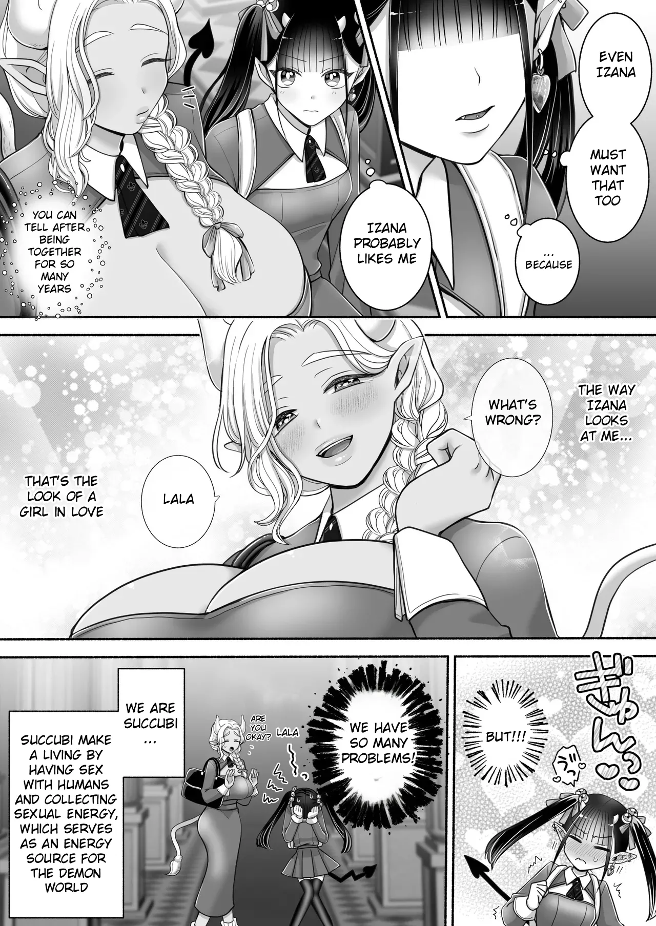 Yuri de Succubus! 3 ~Hey, I want to be more than just childhood friends~ page 4 full