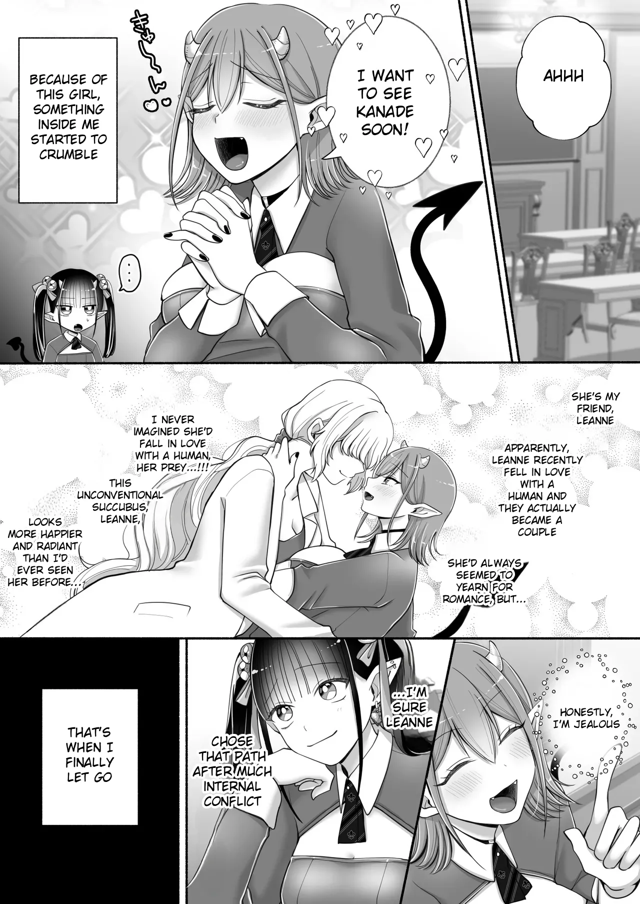 Yuri de Succubus! 3 ~Hey, I want to be more than just childhood friends~ page 8 full