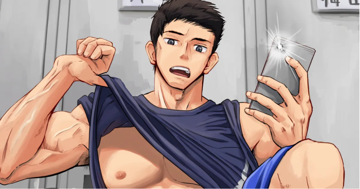 在更衣室和后辈… page 1 full