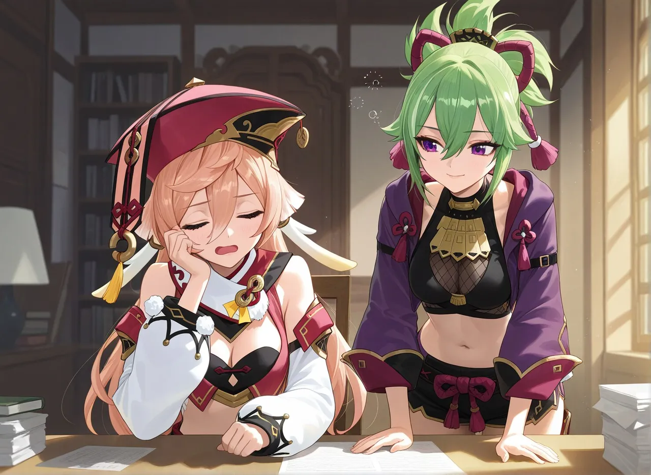 2025-11-13 Shinobu x Yanfei   RAMETAKI  AI GENERATE page 1 full