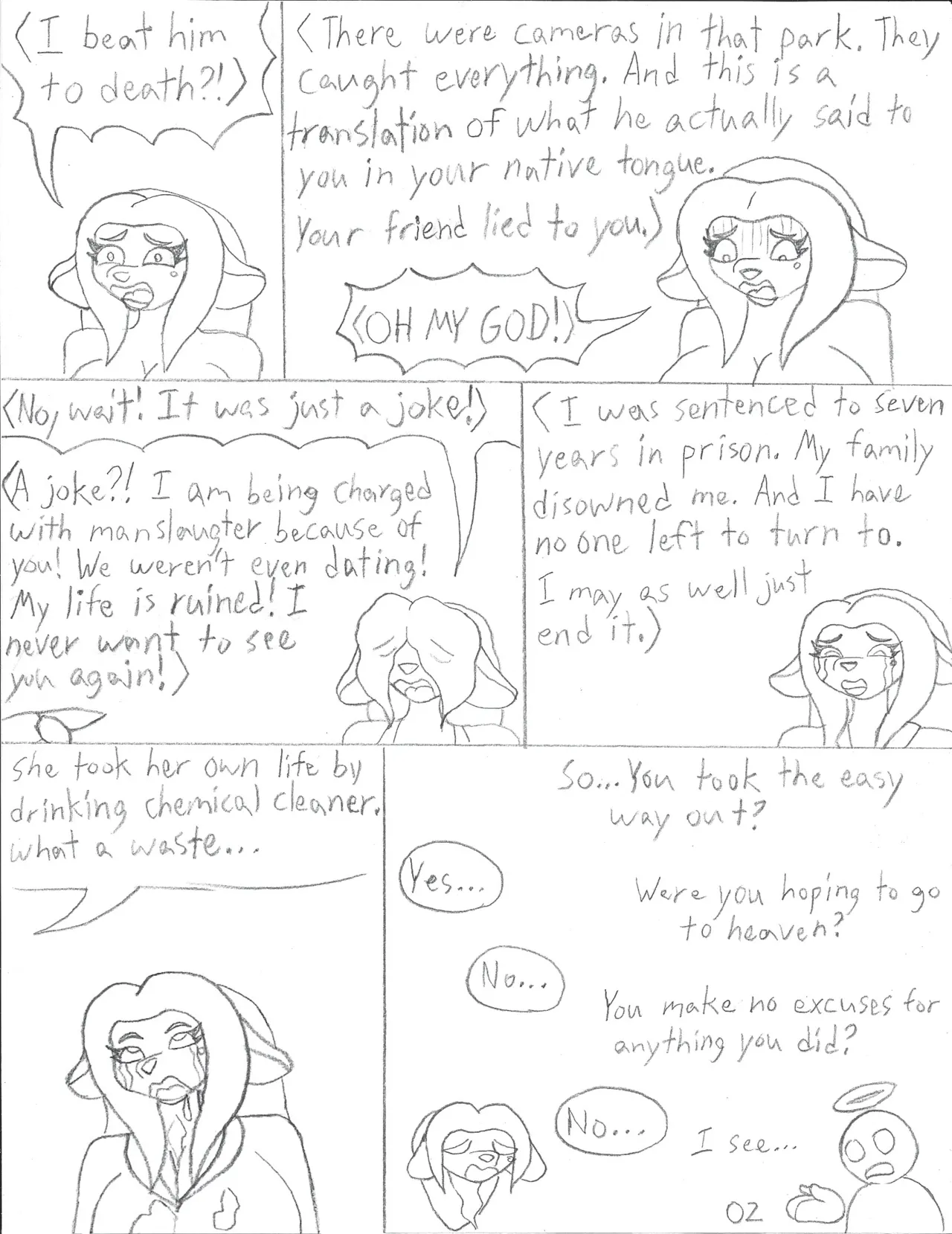 A Gross Overreaction + Isekai  Sketch Comic page 3 full