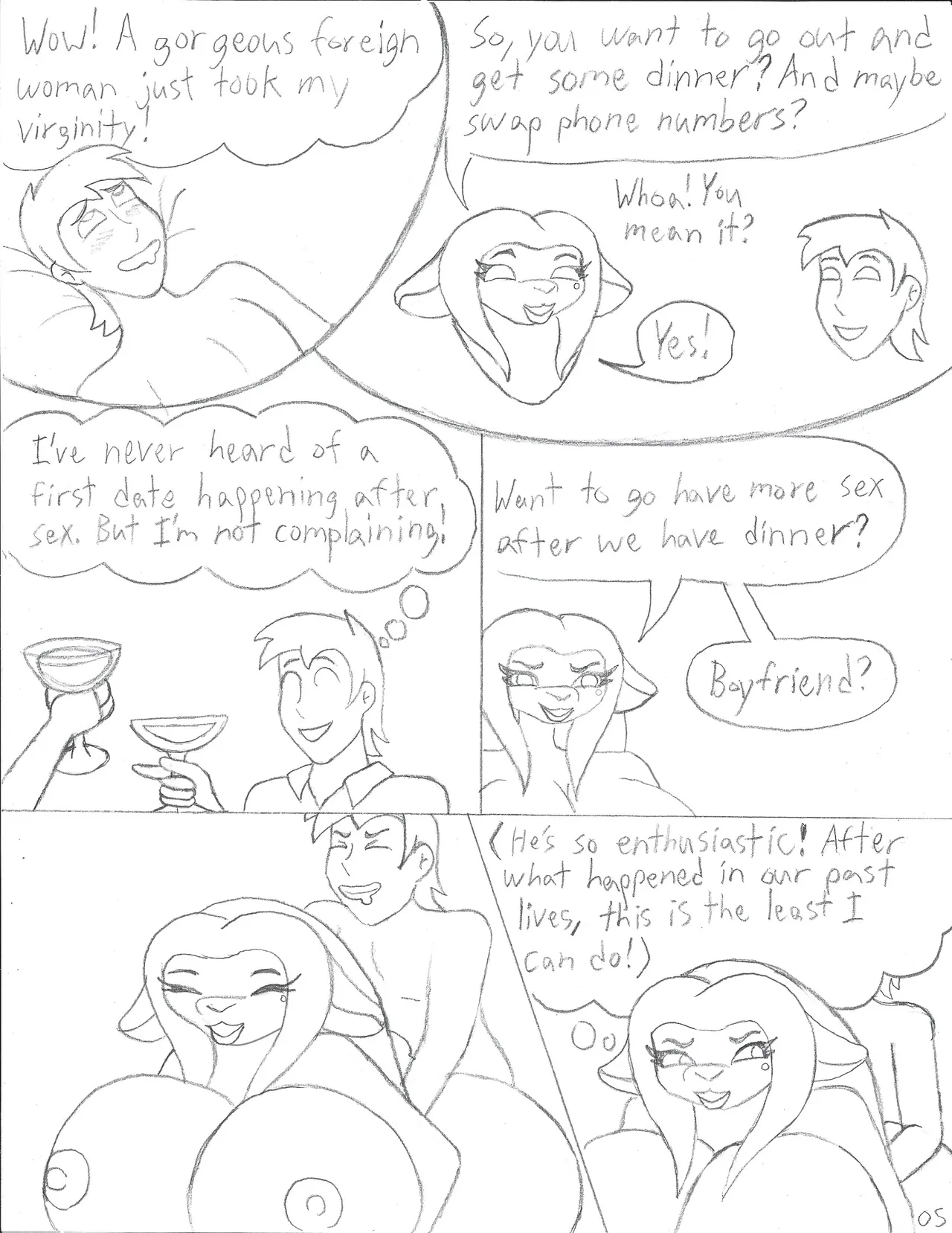 A Gross Overreaction + Isekai  Sketch Comic page 6 full