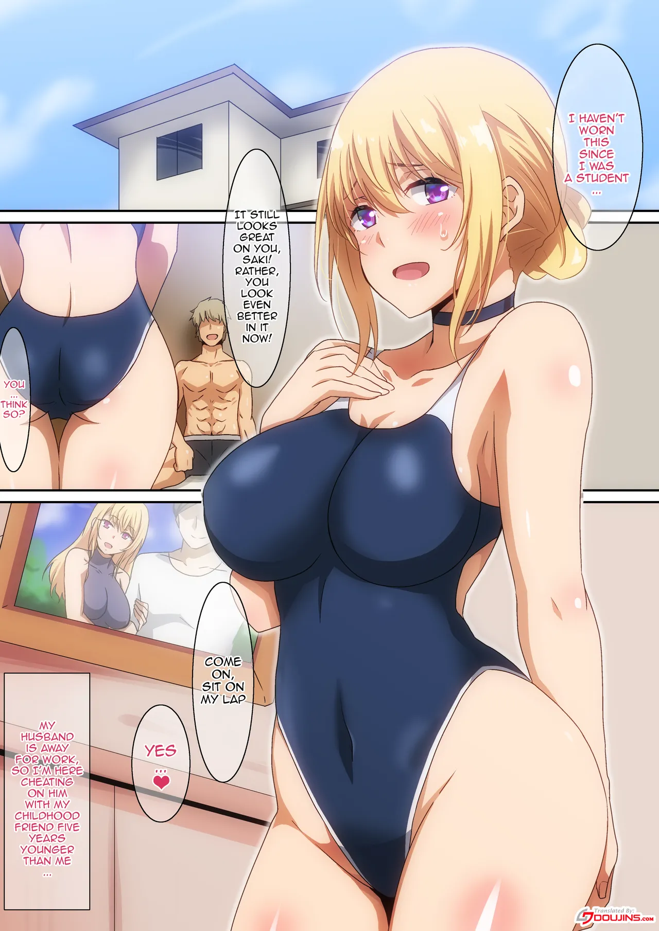 Mizugi Okusan / Swimsuit Wife page 1 full