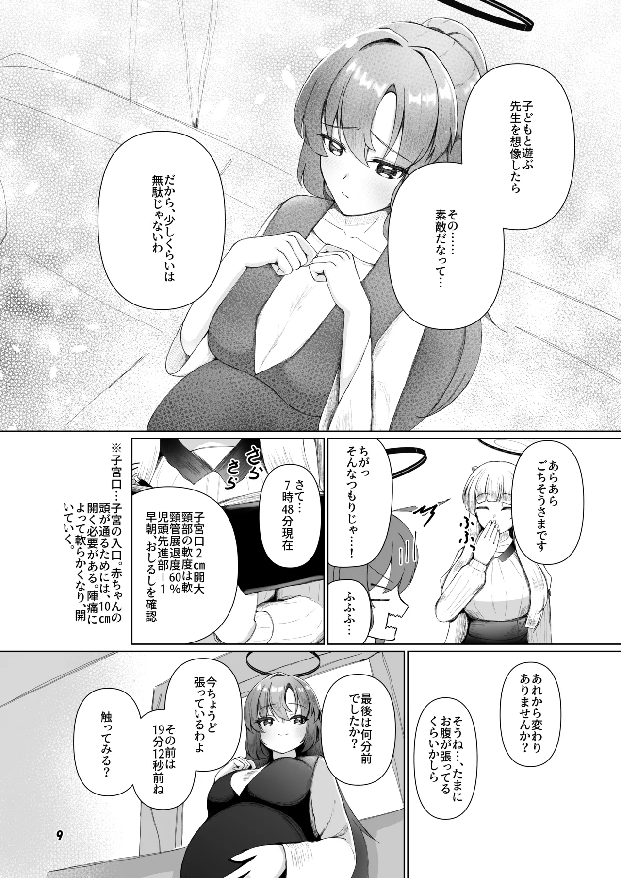 Yuuka ga shussan suru tokoro o Noa ni mi tete morau hon ~ Noa, watashi  ga umu to komi tete!!~ page 8 full