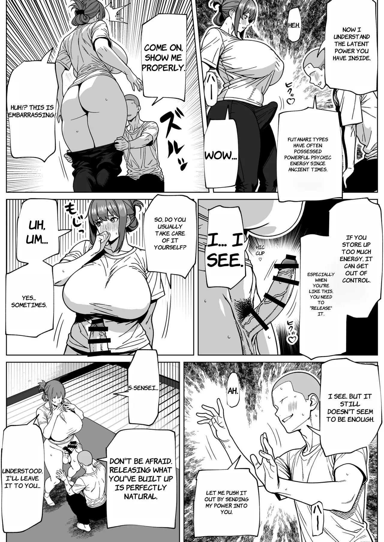 Futanari Chounouryoku Kaihatsu Lesson - English page 8 full