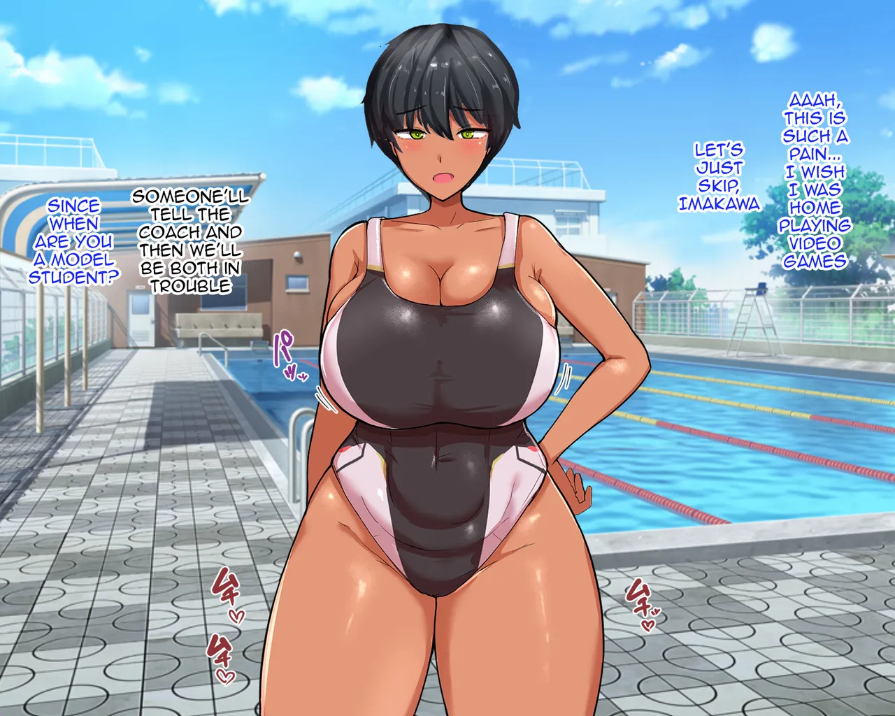 Nagachin Erozaru ga Houkago ni Bakunyuu Doukyuusei x3 to Yarimakutteit / The Long-dicked Perverted Monkey Was Fucking With The The Three Huge Boobed Classmates After Class page 8 full