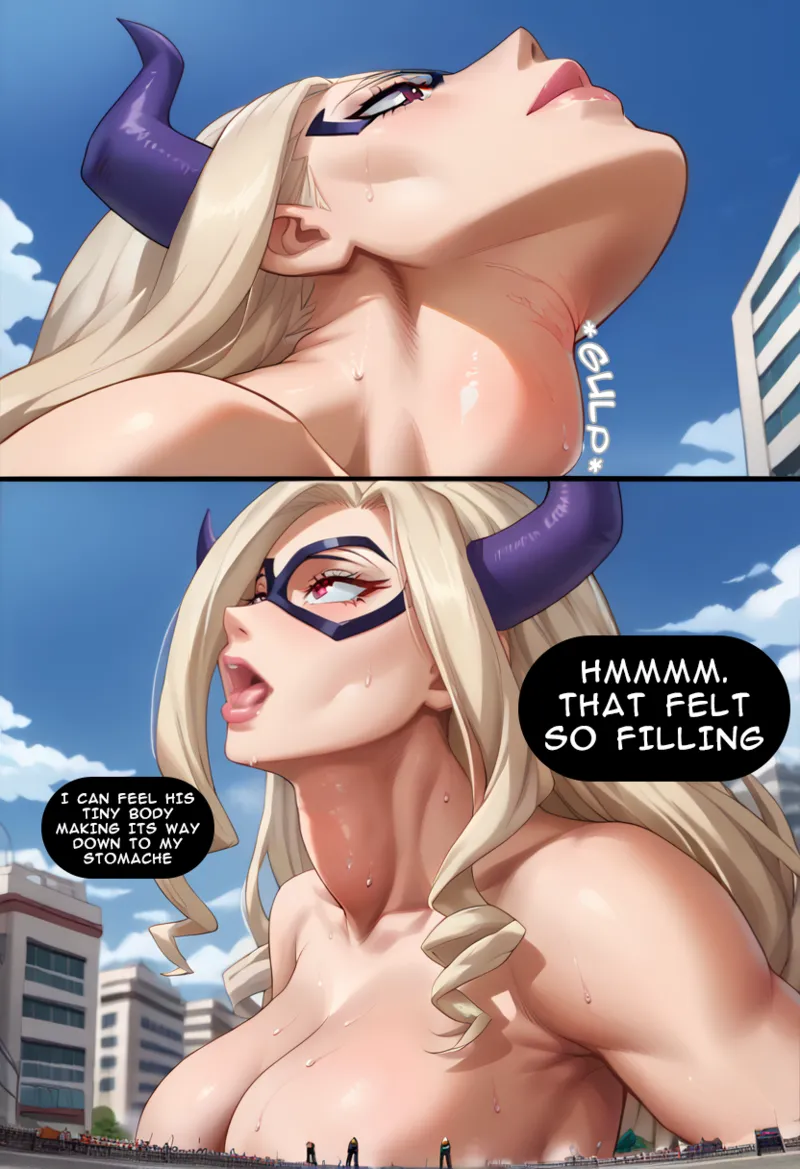Giantess Comic - Tsunade's Unstoppable Pleasure Trip / Mount Lady's Lust and Hunger is Insatiable page 10 full