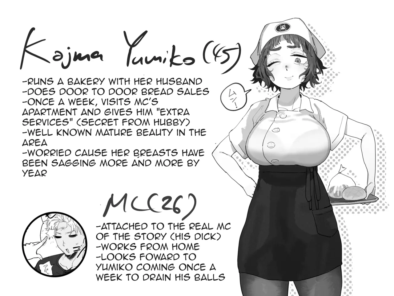 Nuki Ari Houmon Panya no Ero Oba-san | The Horny Housewife from the Door to Door Bread Delivery Service page 2 full