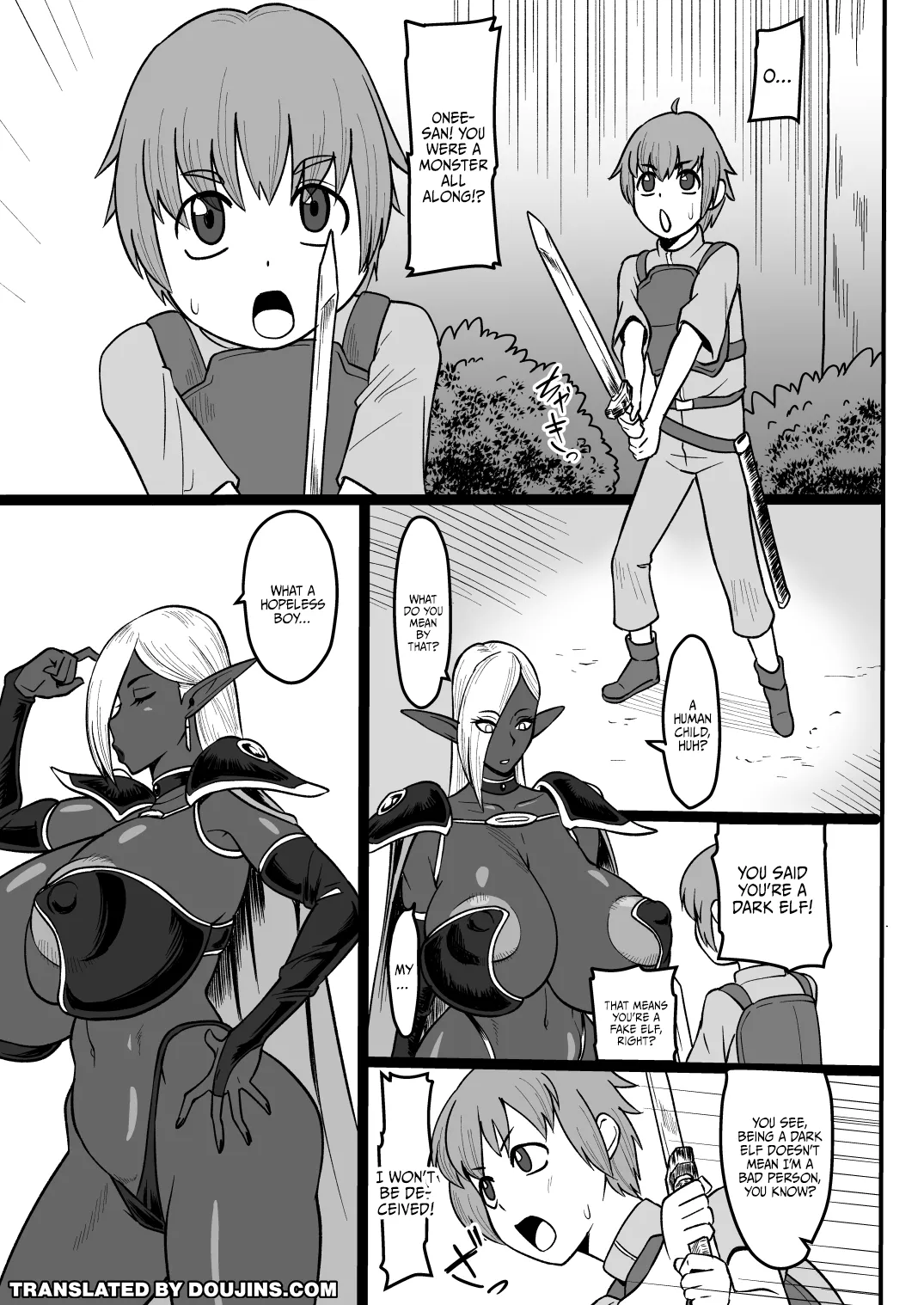 Dark Elf no Onee-san to Ecchi na Bouken / Lewd Adventure With a Dark Elf page 2 full