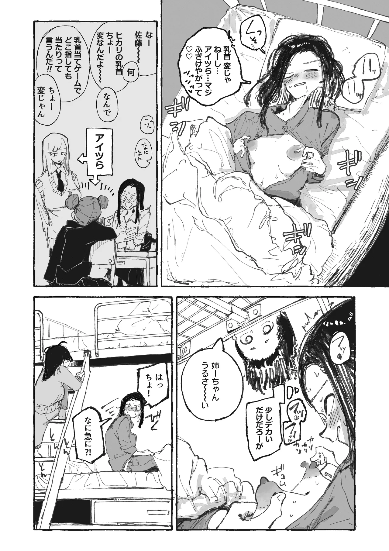 うるさい女市の乳首を管理する女未 page 1 full