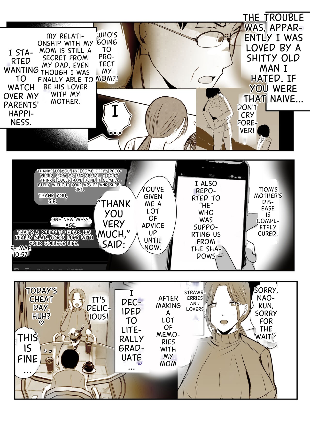 Soshite Kaa-san wa Ore no Ko o Haramu Bonyuu Kaa-san no Naka ni Modoritai Kanketsuhen page 8 full