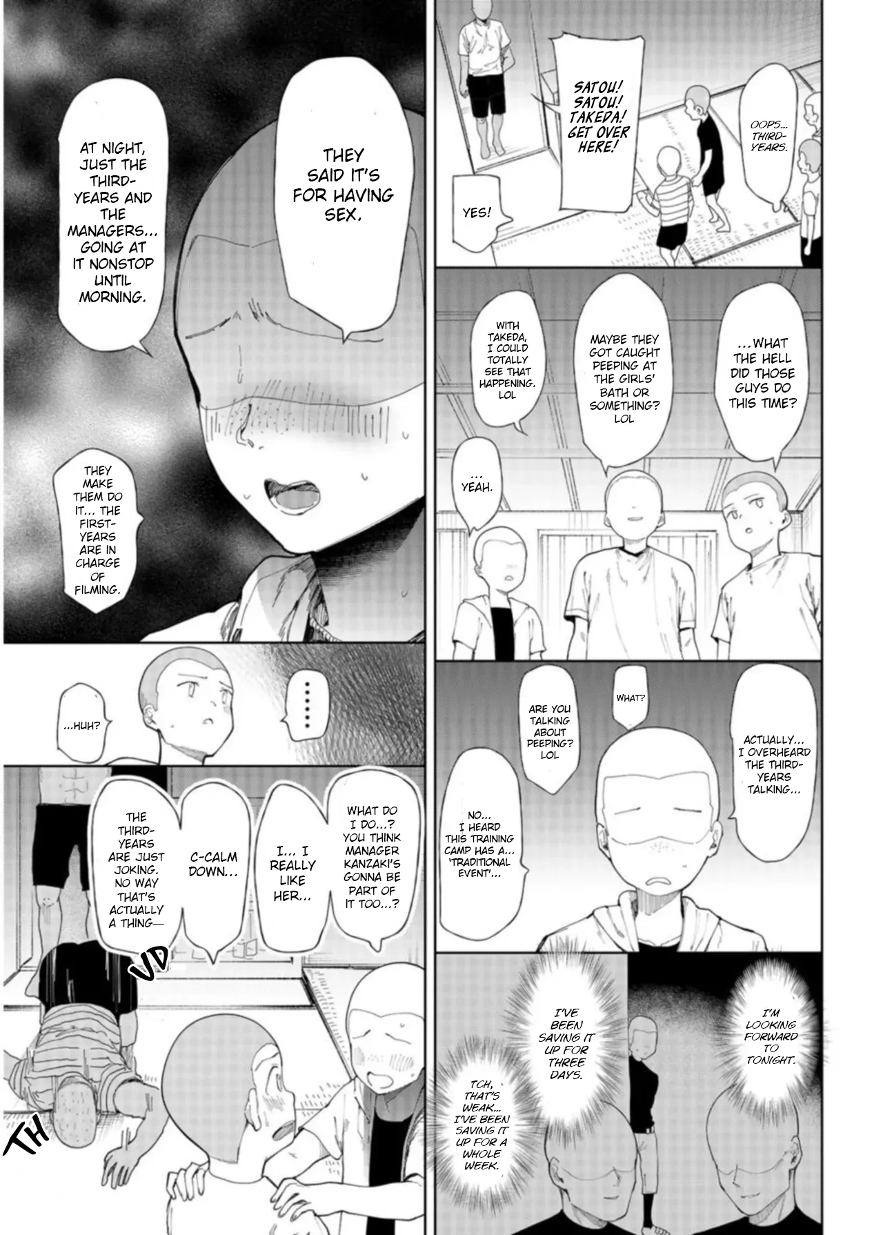 〇□Gakuen Yakyuu-bu ~Manatsu no Gasshuku-chuu ni Tanezuke Sareru Joshi Manager-tachi~ 1 page 7 full
