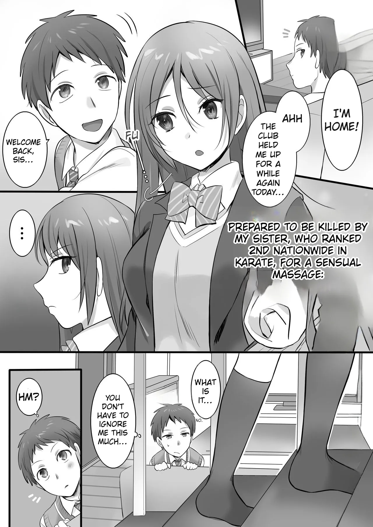 I Tried Giving a Sensual Massage to My Older Sister, Who’s Ranked #2 Nationwide in Karate - Ready to Be Killed for It. page 3 full