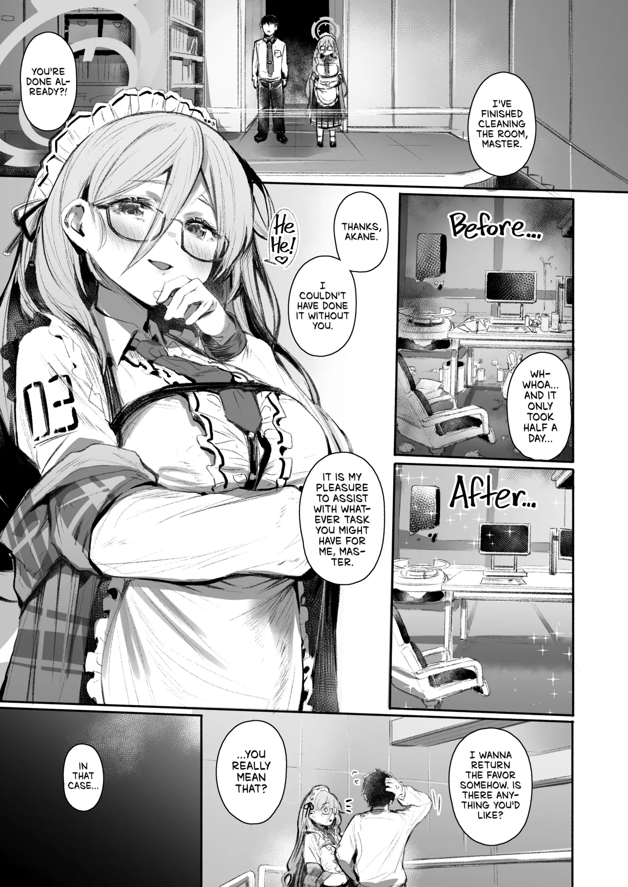 Extra Service Shuujitsu Mitchaku Noukou Houshi | Extra Service: Tender Loving Care, All Day Long page 2 full