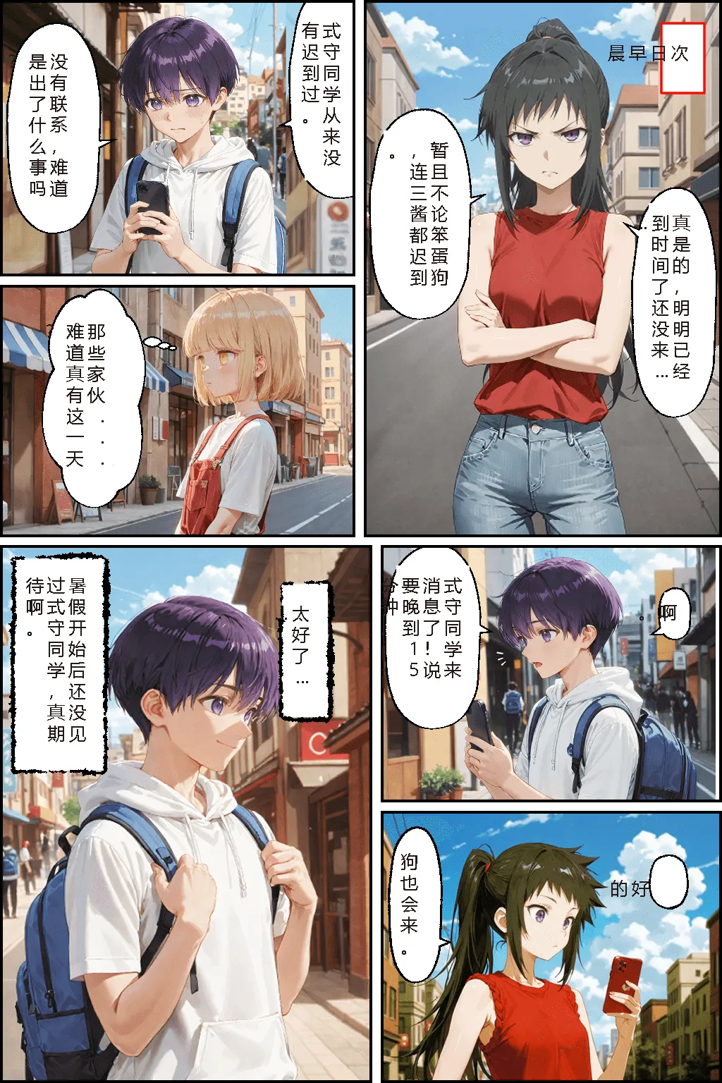 川遊びの日の式守さん page 2 full