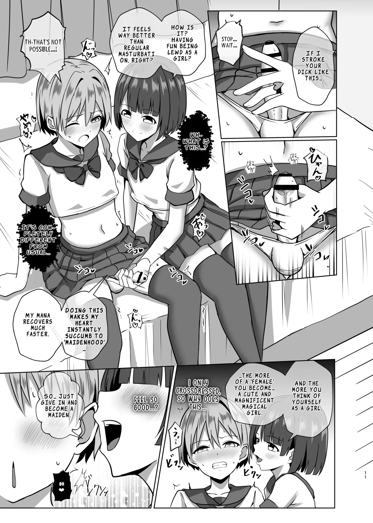 Otokonoko Mahou Shoujo no Ecchi na Maryoku Hokyuu | Femboy Magical Girl’s Naughty Mana Recharge page 10 full