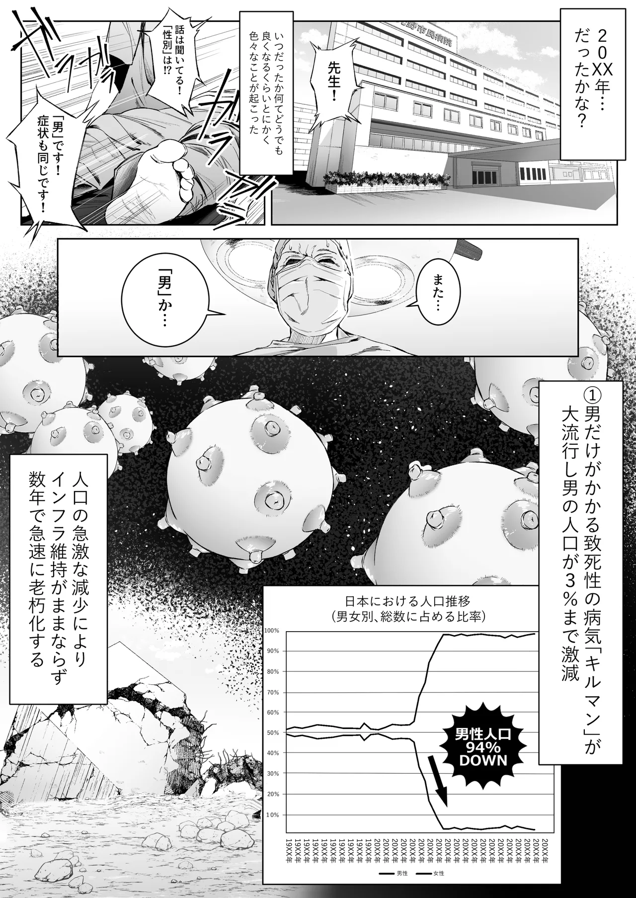 スペルマ・ラッシュ～男衰退により僕の精子が高額買取⁉～ page 6 full