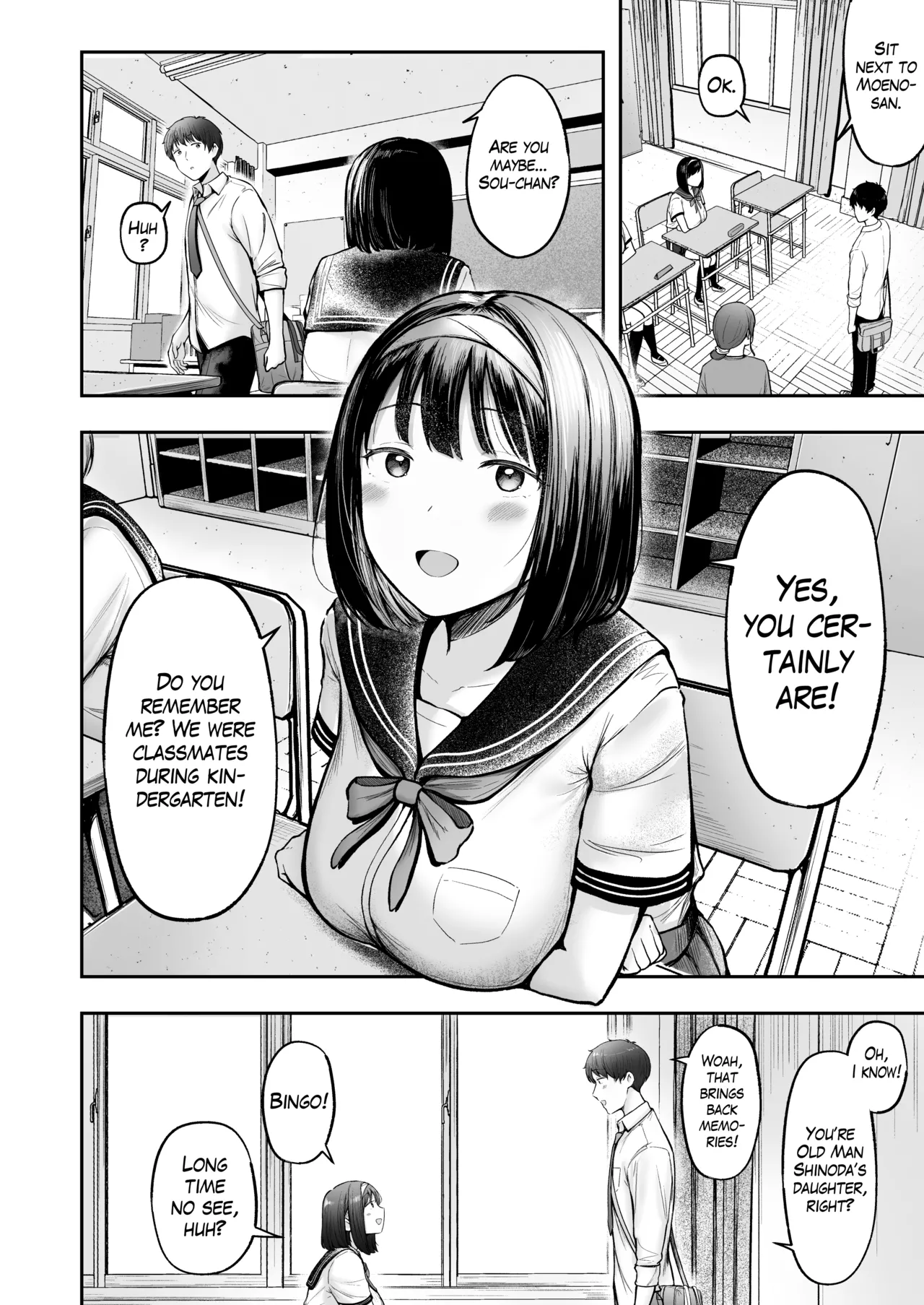 Tenkou Saki no Do-Inaka de Class no Kanojyo Kouho Tachi ga Zenin Hatsujyouki Sugiru | I was Transferred to a Countryside School where all my Female Classmates are in Heat for Me page 5 full