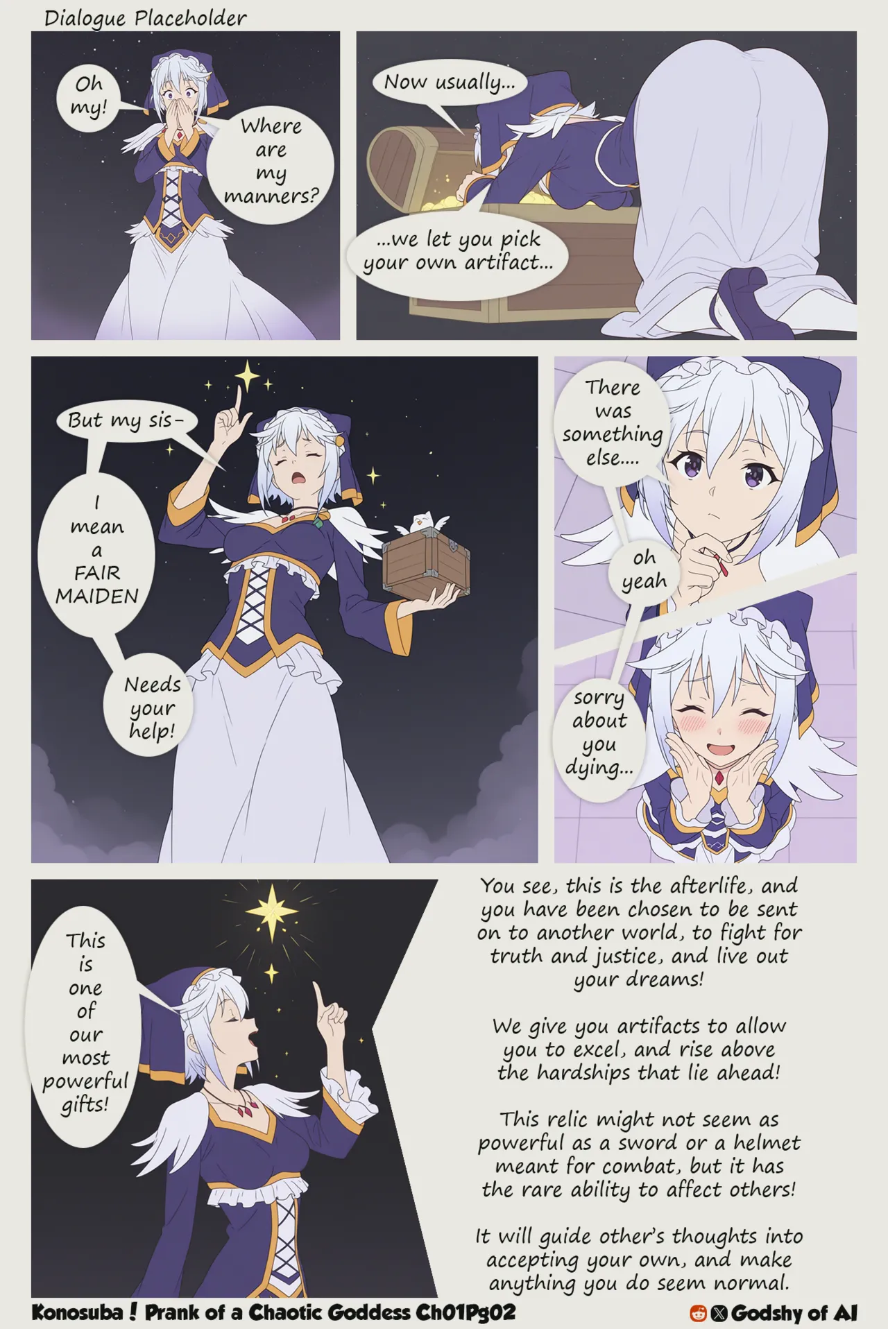 Konosuba! Prank of a Chaotic Goddess! Chapter 1 page 3 full