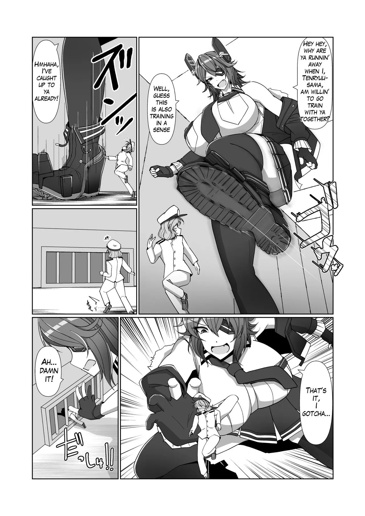 Being Locked in a Grapple with Gigantic Shipgirls Doujin Collab page 2 full