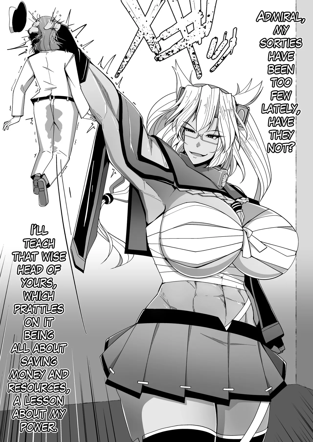Being Locked in a Grapple with Gigantic Shipgirls Doujin Collab page 6 full