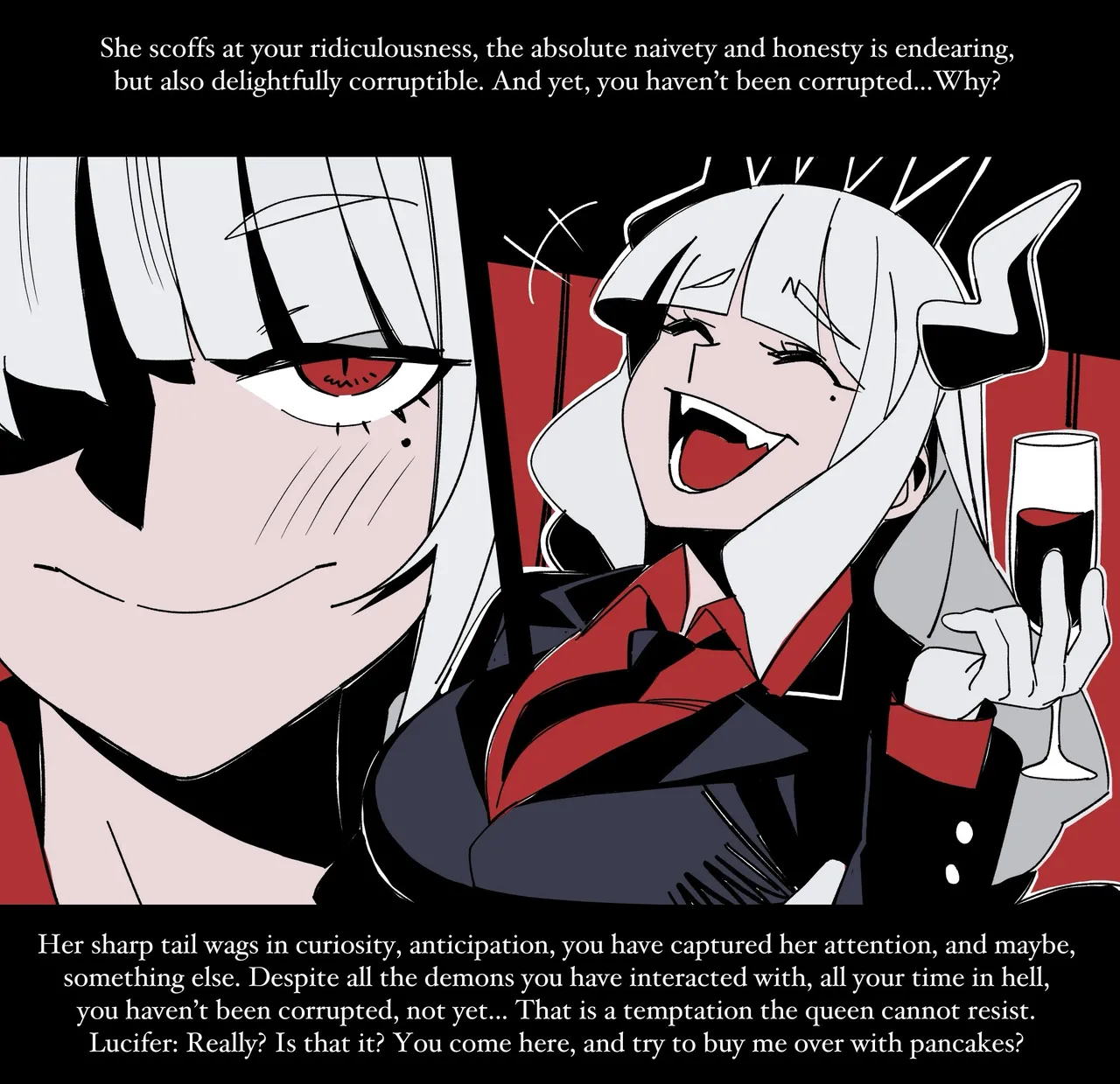 Helltaker Fanart Madness  Lucifer chapter colorized page 7 full