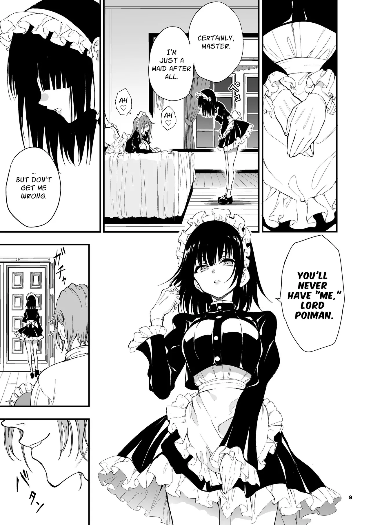 Maid Kyouiku. 8 -Botsuraku Kizoku Rurikawa Tsubaki- | Maid Education 8 - Fallen Aristocrat Rurikawa Tsubaki page 9 full