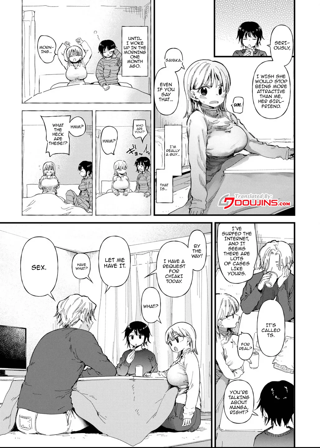 TS Shitara Tomodachi Ni Yararetashi Kanojo Mo NTRreta Hanashi Zenpen / Story Of How When I Changed Genders, My Friend Fucked Me And My Girlfriend Got NTR'd First Part page 5 full