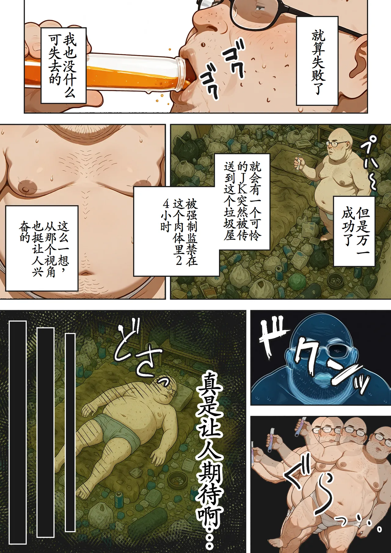 キモおじ⇔JK入れ替わり【1】この娘の人生台無しにしたろｗ page 7 full