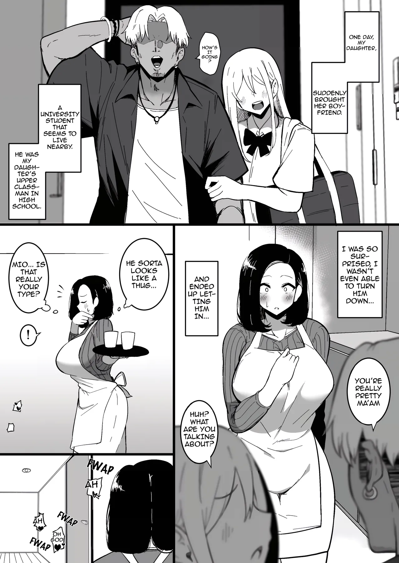 Musume no Kareshi ni Ochiru Okaa-san | A Mother Who Falls For Her Daughter's Boyfriend 2. page 3 full