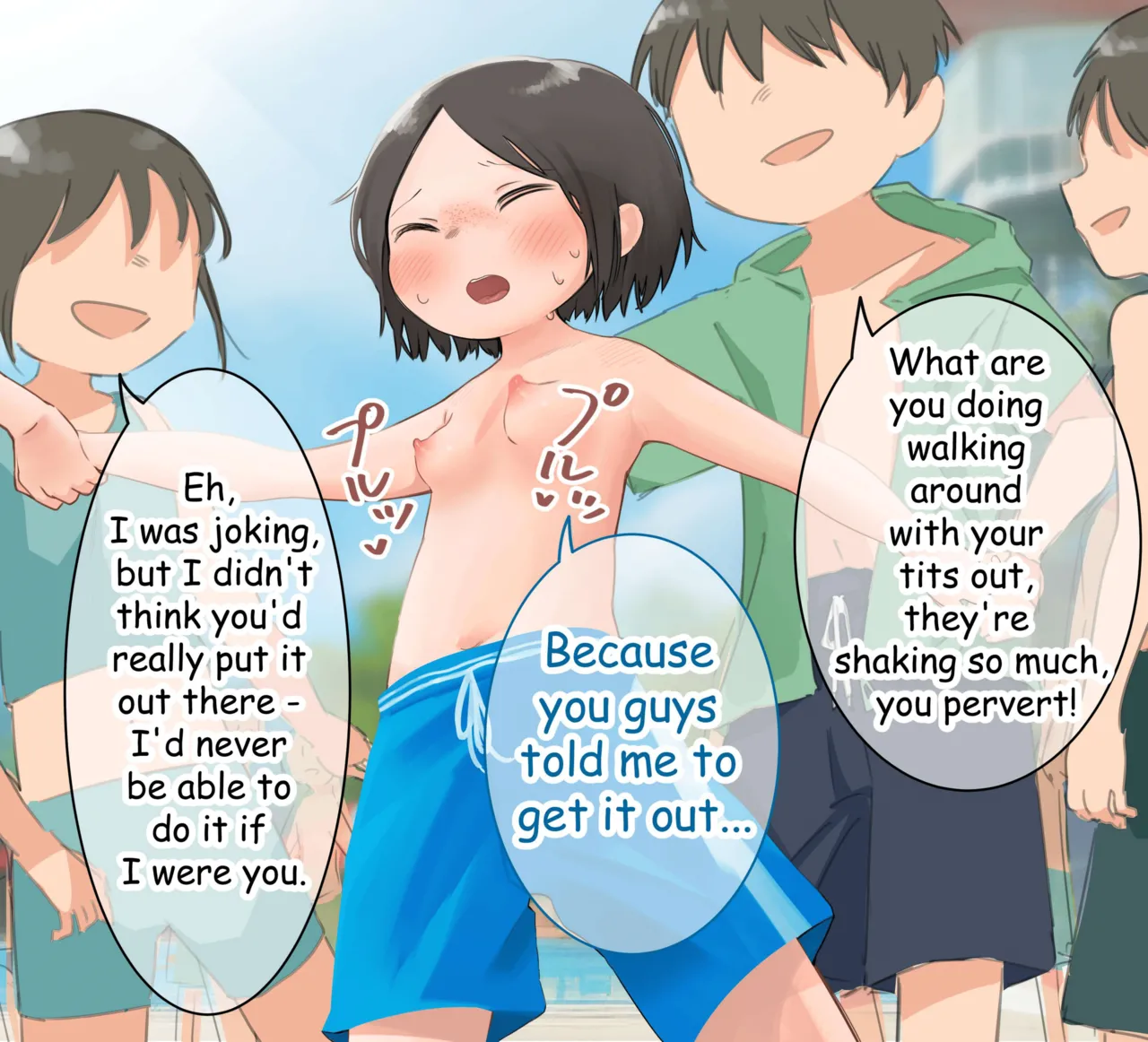 Mizugi Hagitori no Ijime o Ukeru Onnanoko I Girl stripped naked in pool page 3 full