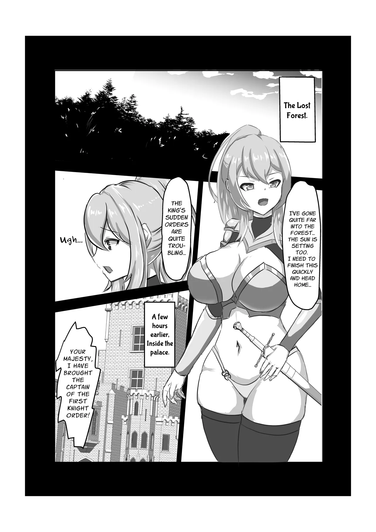 Futanari Onna Kishi, Zako Chinpo Naburare Renzoku Shasei de Buzama ni Inma Ochi suru | Futanari Knightess Has Her Weakling Dick Tormented and Brought To Climax Over and Over Again, She Abysmally Falls To The Dark Side page 2 full