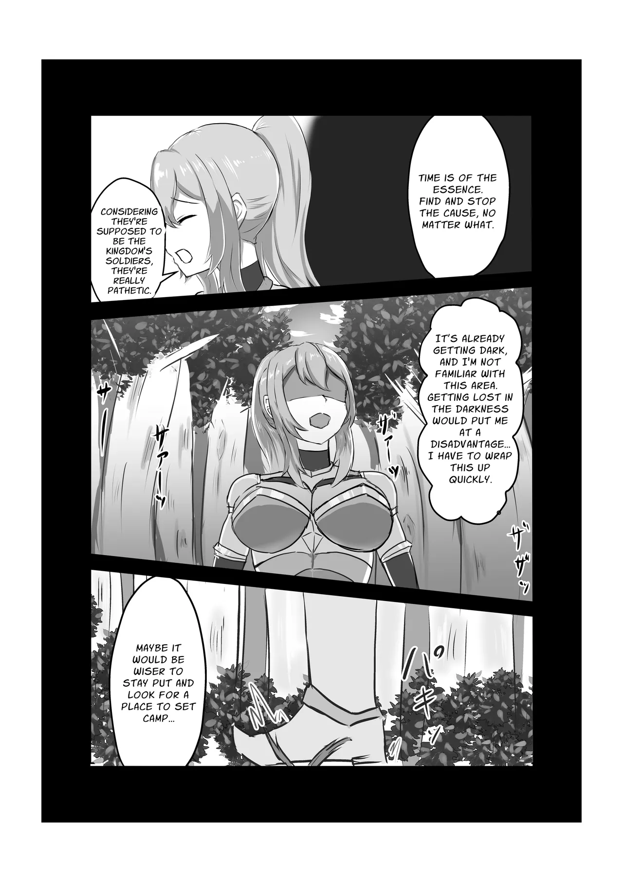 Futanari Onna Kishi, Zako Chinpo Naburare Renzoku Shasei de Buzama ni Inma Ochi suru | Futanari Knightess Has Her Weakling Dick Tormented and Brought To Climax Over and Over Again, She Abysmally Falls To The Dark Side page 5 full