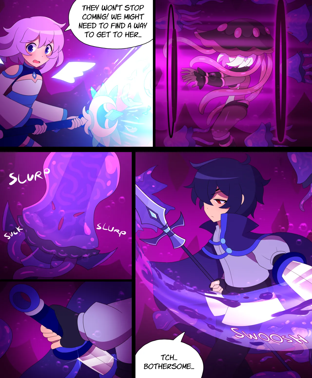 Seraph Ascent Chapter 4 With ROUTE E : SAVE ARCELIA FIRST page 9 full