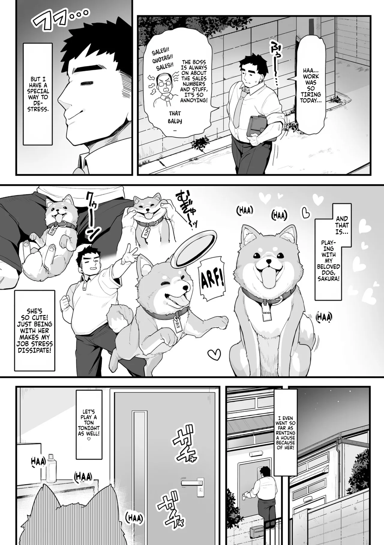 Sakura to Asobo! ~Chiccha Kawaii Joshi ni Henshin shita Aiken to Wanwan Koubi Therapy~ | Play with Sakura! ~Wuff Wuff Fuck-Therapy with my pet dog that turned into a cute, petite girl~ page 4 full