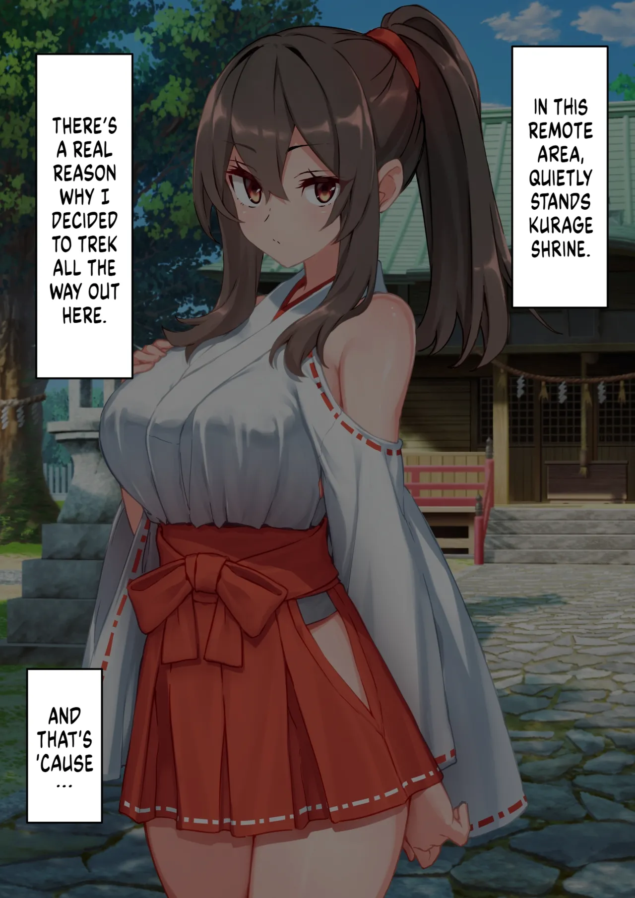 The Story of a Masochist Getting His Misfortunes Purified by a Shrine Maiden's Feet! page 4 full