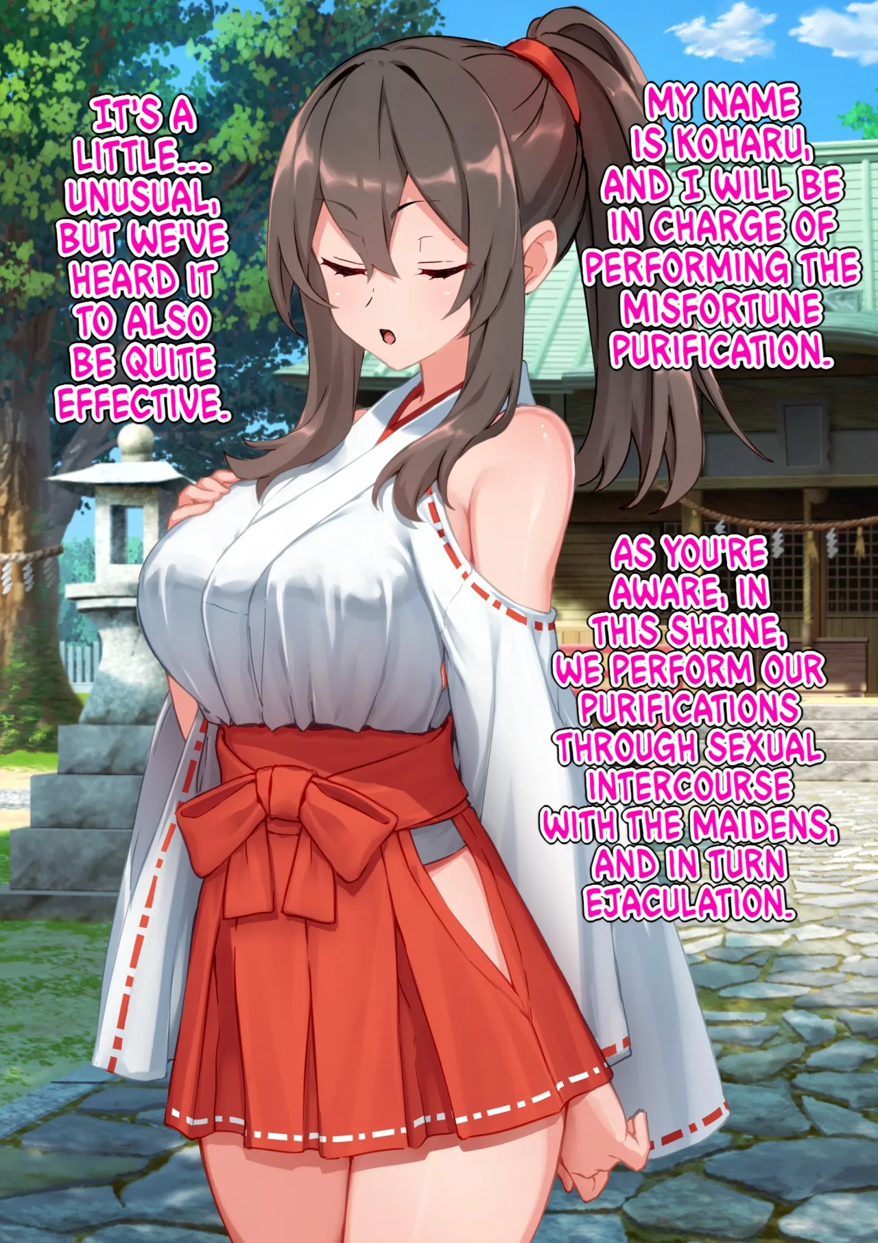 The Story of a Masochist Getting His Misfortunes Purified by a Shrine Maiden's Feet! page 5 full