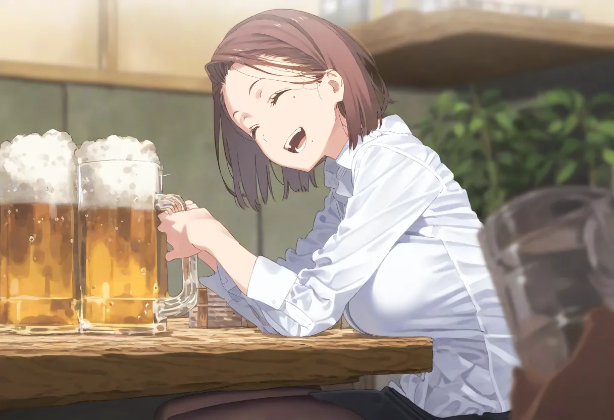 【cl-_-lo】【AI Generated】俺に懐いていた後輩の言動が飲み会の次の日からおかしい page 8 full