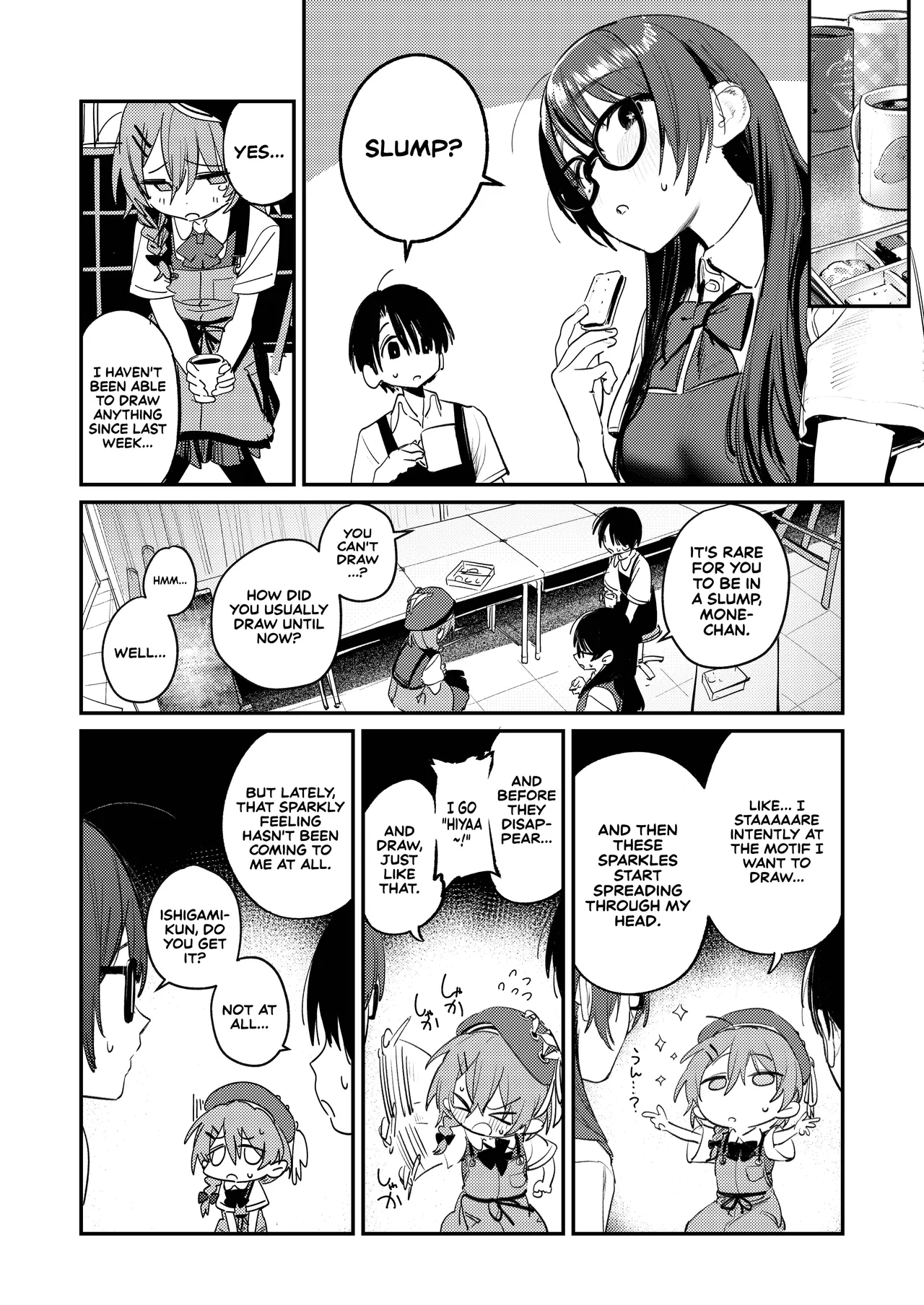Bijutsubu Harem Katsudou Nisshi ~Senpai no Slump Kaishou ni Kyouryoku shitara, Ikioi de 3P suru Koto ni Natta Hanashi~ | Art Club Harem Activity Log: How Helping My Senior Get Over Her Slump Led to a Threesome in the Heat of the Moment page 7 full