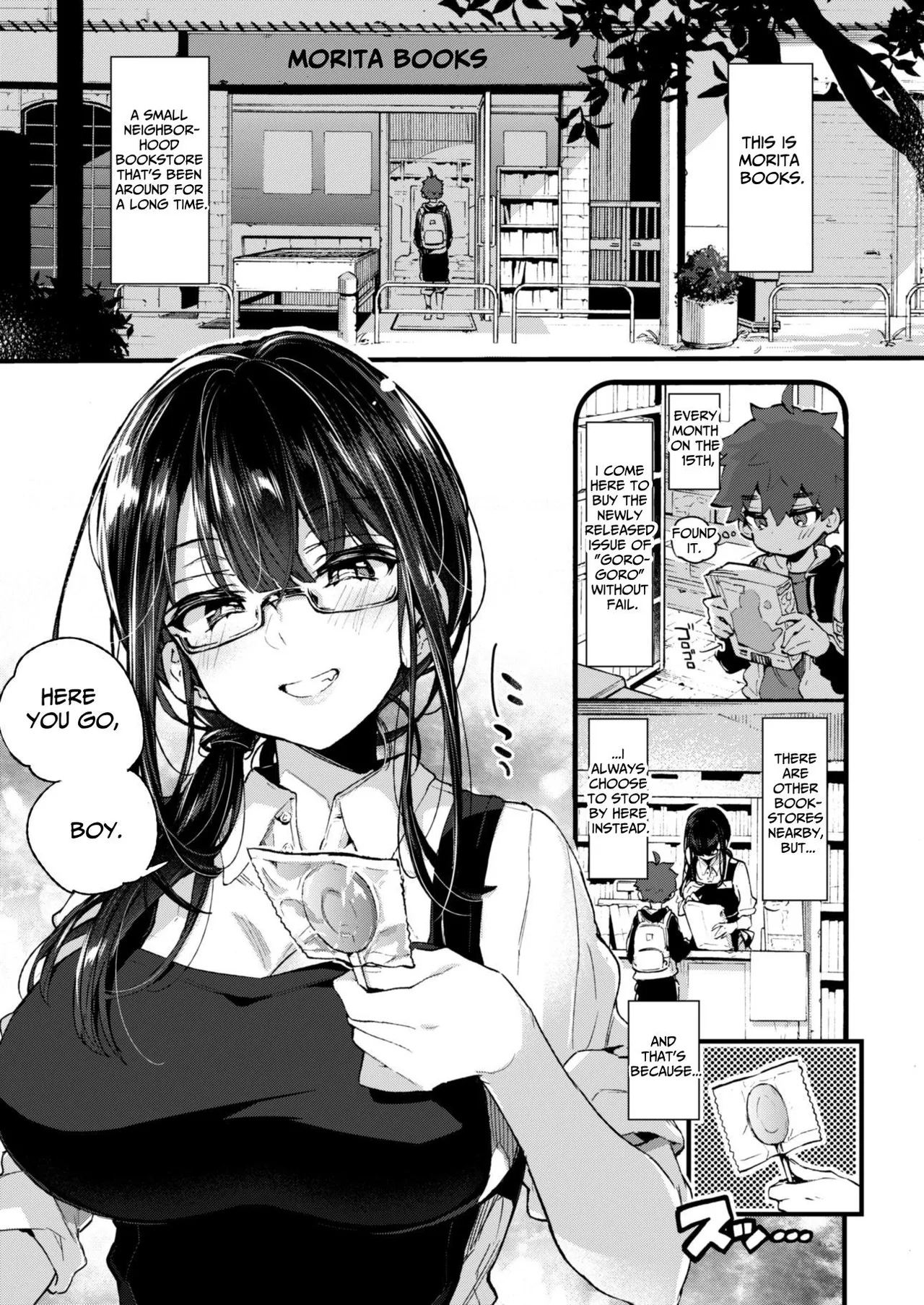 Boku to Shoten no Onee-san | Me and the Bookstore Lady page 4 full